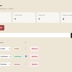 RSVP Tracker