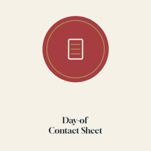 Day-of Contact Sheet