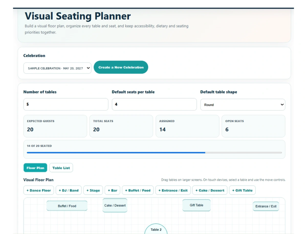 Visual Seating Planner preview