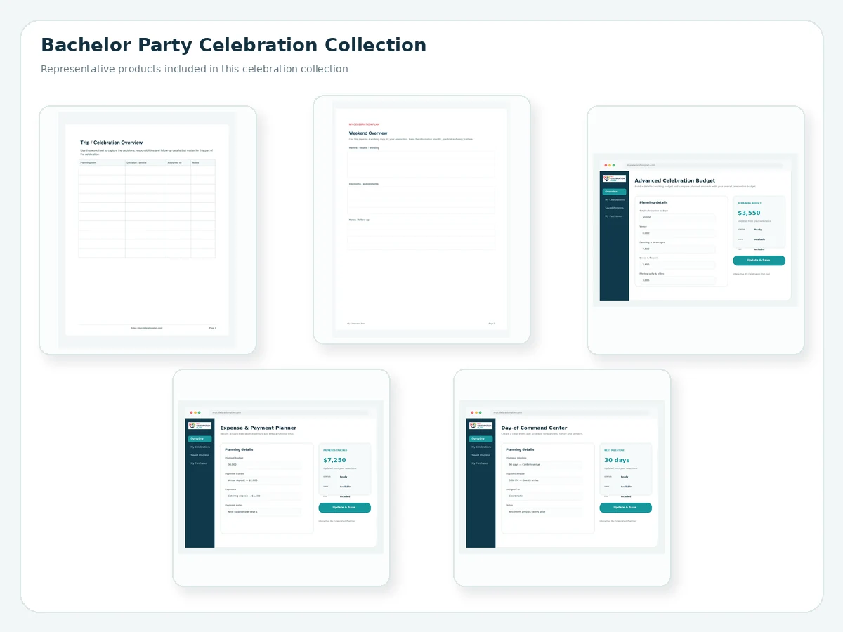 Bachelor Party Celebration Collection preview
