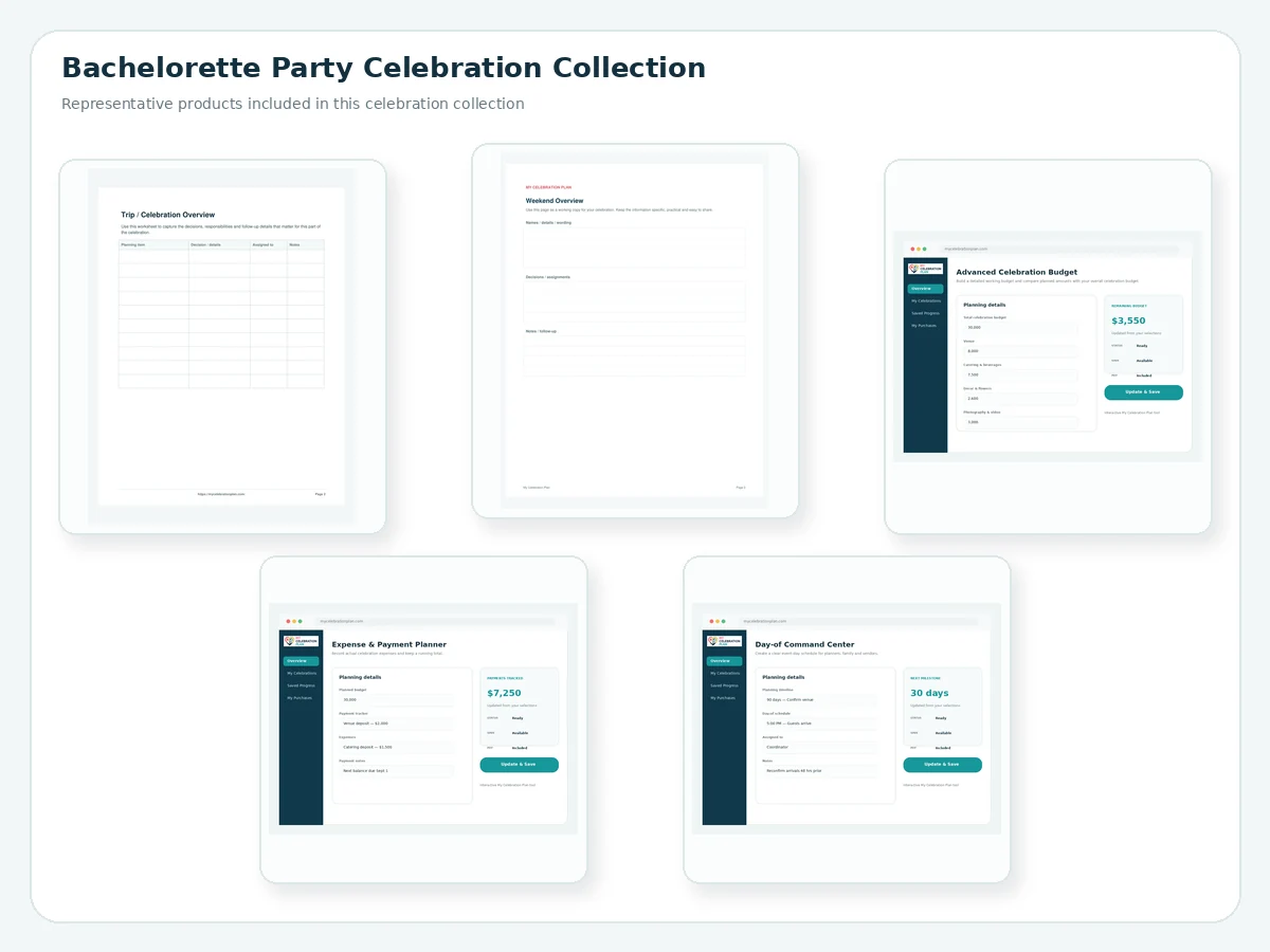 Bachelorette Party Celebration Collection preview