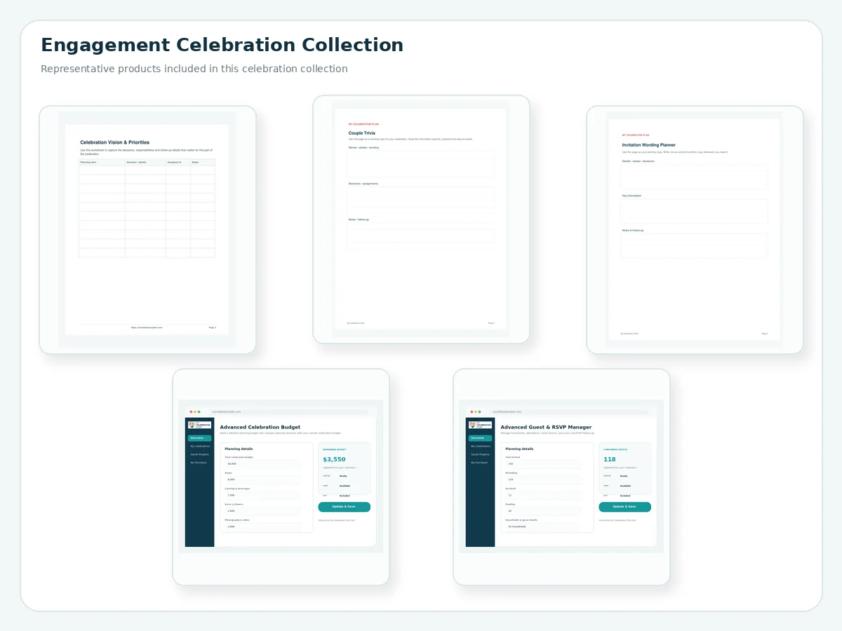 Engagement Celebration Collection preview
